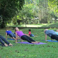 Yoga at Botanical gardens